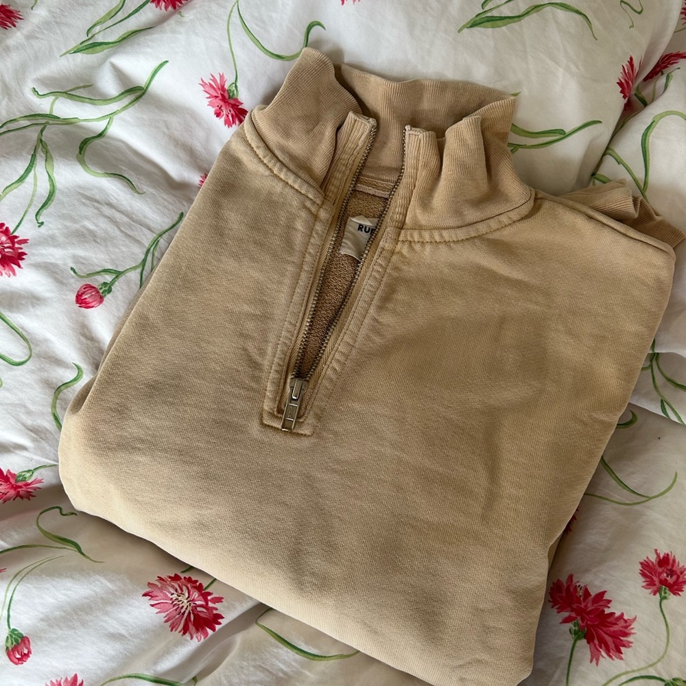 RJ Half Zip Honey size small